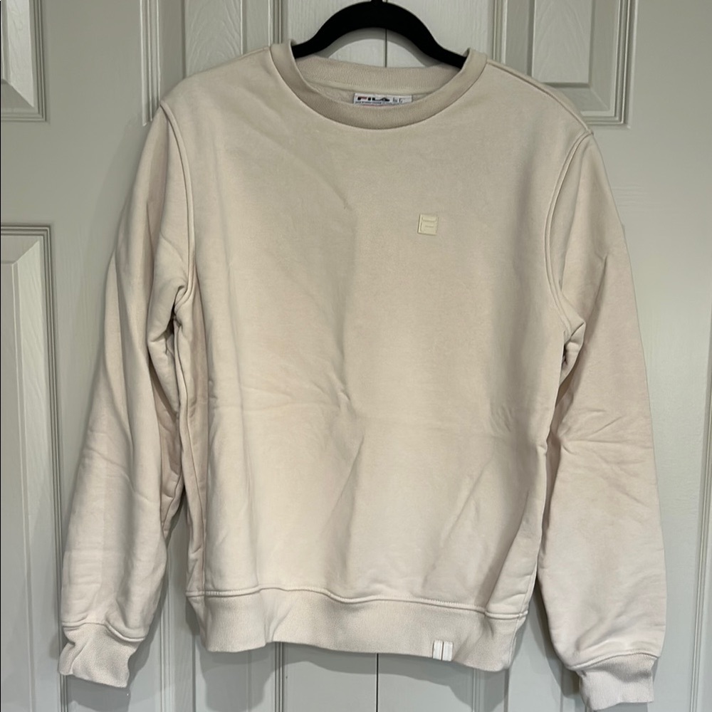 Fila Men's Off-White Crewneck Sweater